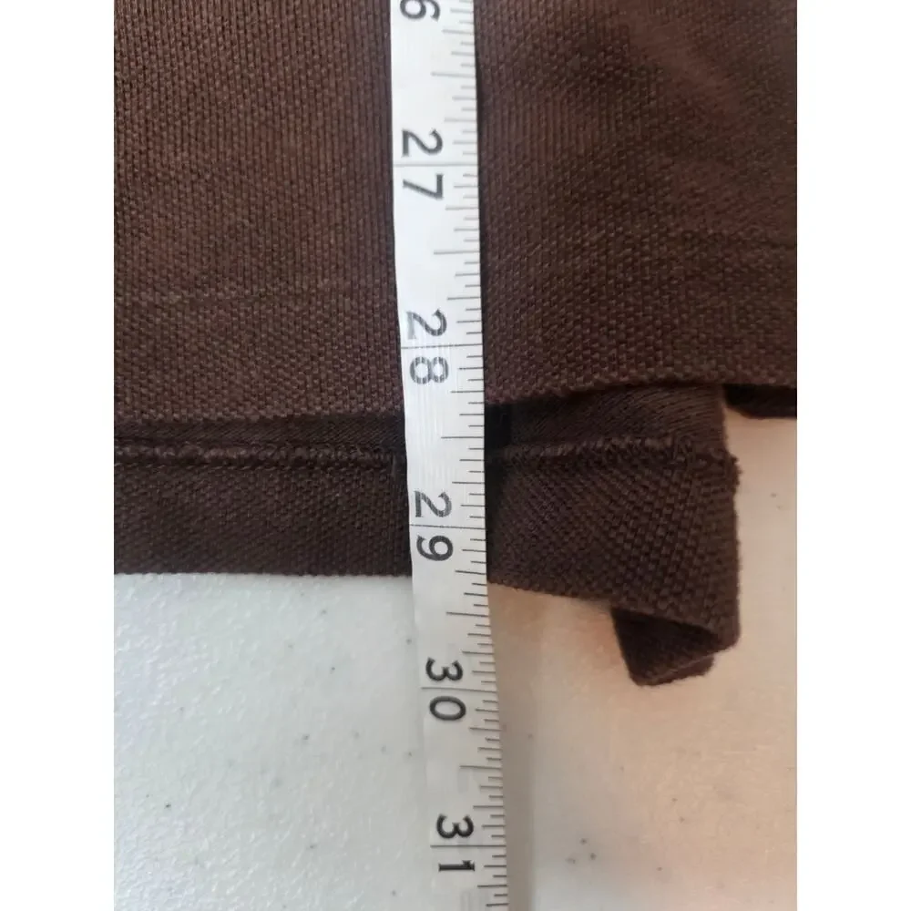 Polo Ralph Lauren Custom Fit Mens Size XL Brown Banded Sleeve Polo Shirt